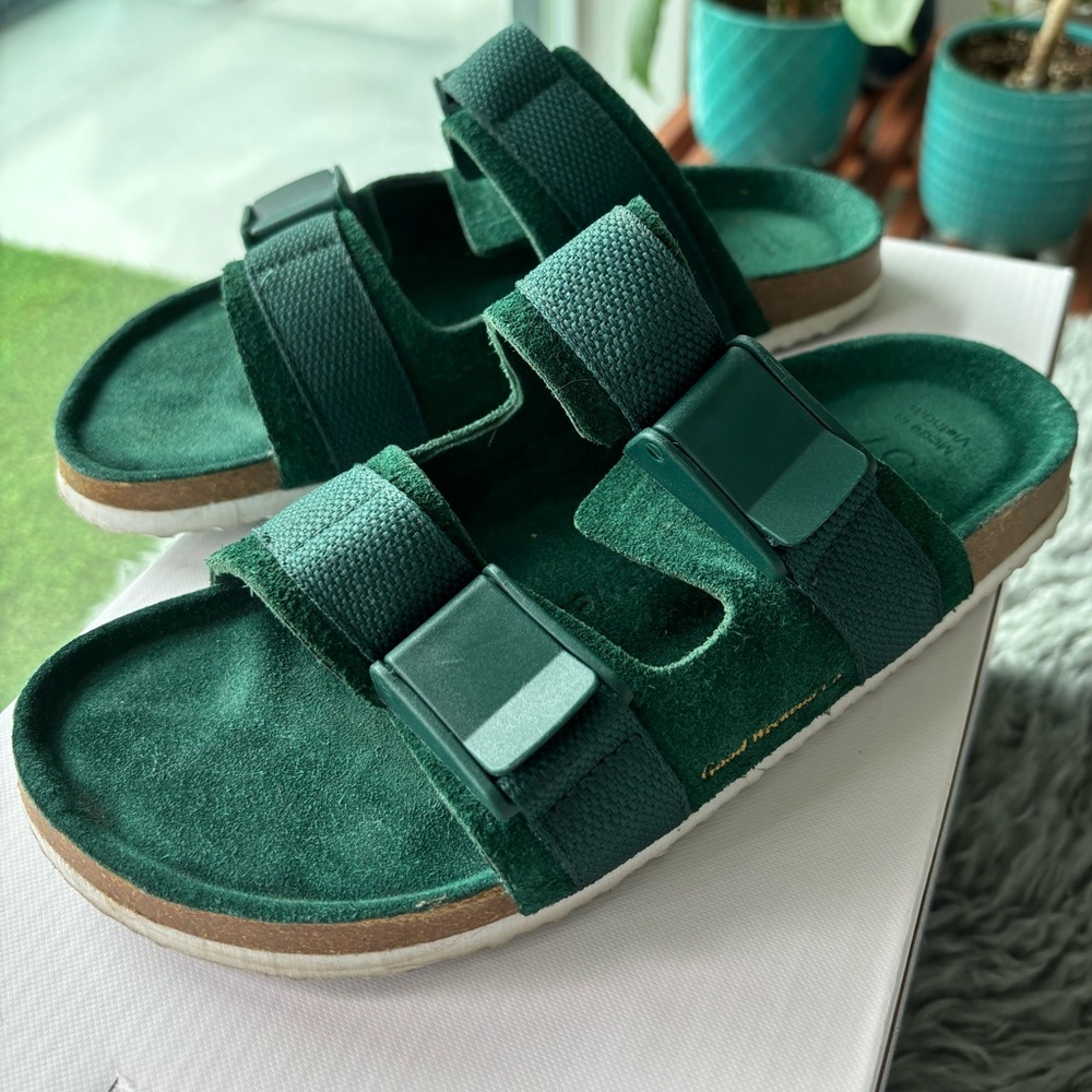 Dark green loafers